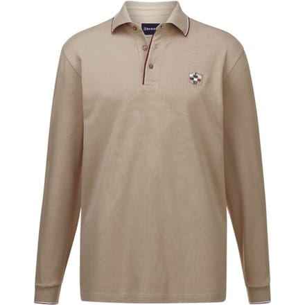 Babista herren Poloshirt Met Lange Mouwen - 54 - beige - Plus Size