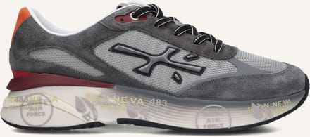 Premiata Moerun Sneakers - Suède - Heren - Grijs - Maat 40