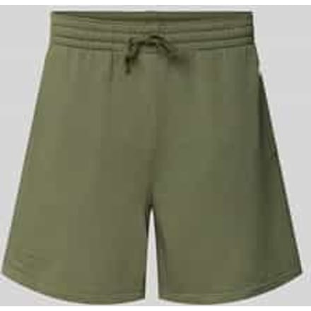 Relaxed fit sweatshorts met logobadge, model 'Sustainable'