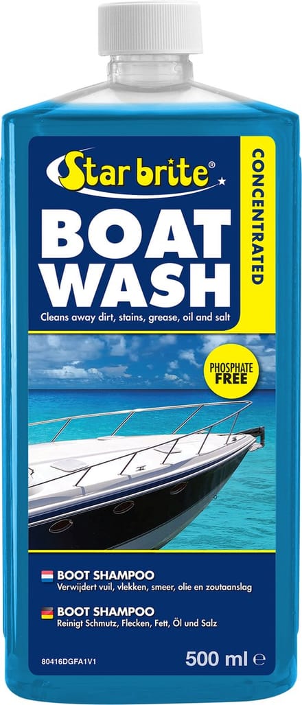 STAR BRITE Boot Shampoo - Geconcentreerd - 3 Doppen Reinigt een 7 m Lange Boot - 500 ml