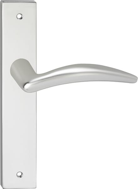 Deurkruk - Impresso Windsor - Voor binnen - Vierkant deurschild met schroeven - Aluminium - 2 stuks