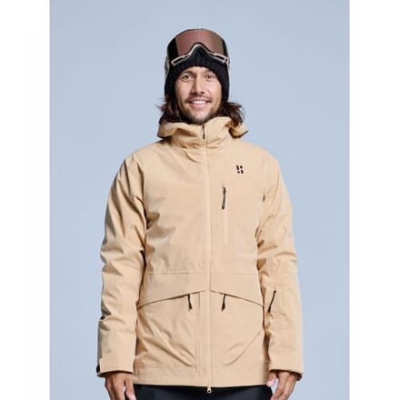 Poederbaas Ski-jas Heren - Freeride 3L Hardshell - Warm Sand - Maat M