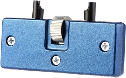 Verstelbare Horloge Case Open Tool voor Horlogemakers - Blauw, Geschikt voor Diverse Horloges