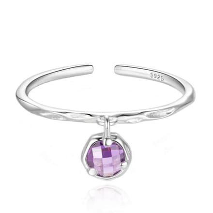 Chique Elenza Zilveren Ring met Roze Kristal – Subtiele Luxe voor Dames
