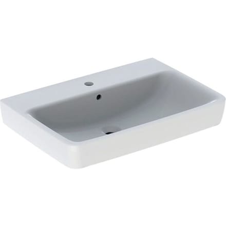 Geberit Renova Plan washbasin 70 cm with tap hole centered, with overflow 501.644.00.1