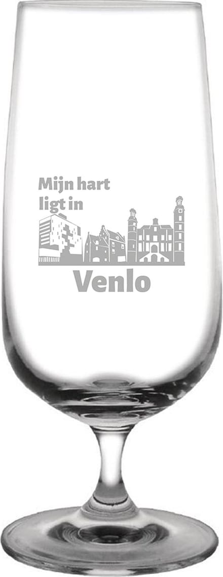 Gegraveerde bierglas op voet 41cl Venlo