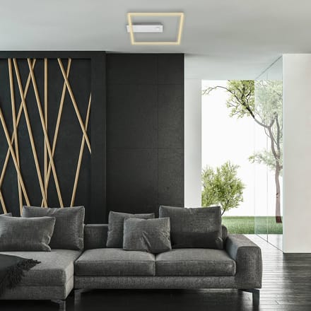BRILONER Nici - LED Plafondlamp met bewegingssensor - plafonniére met bewegingsmelder - aluminium - 12.5W