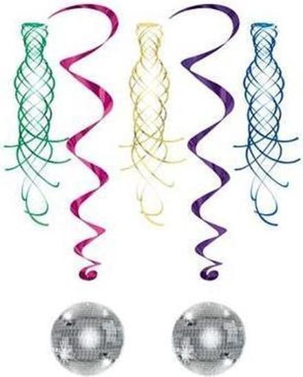Spiralen met Discobal(2) metallic(3