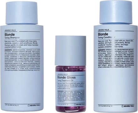 J Beverly Hills - BLONDE BUNDLE - Blonde Shampoo + Blonde Conditioner + Blonde Gloss
