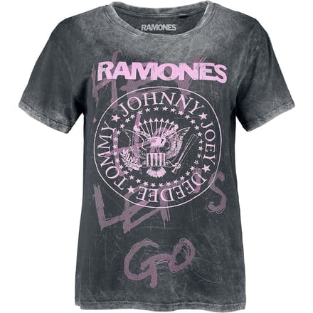 Ramones Hey Ho Let's Go Dames T-shirt - grijs - XXL