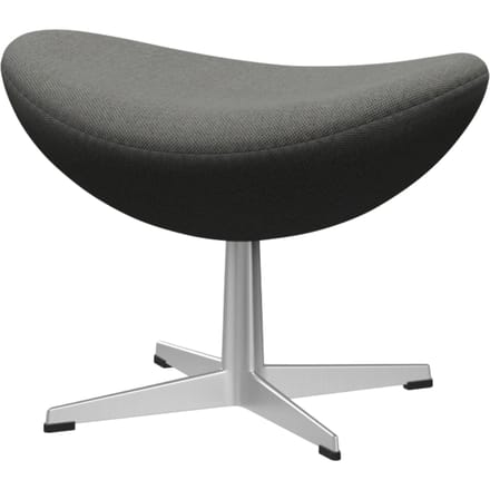 Fritz Hansen Das Ei Voetbank - ReWool 158 taupe/natuur - aluminium