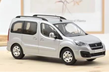 Peugeot Partner 2016 Zilver - Model 1/18 Norev Limited Edition