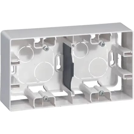 Legrand Opbouwkader 2 Modules Niloé Wit