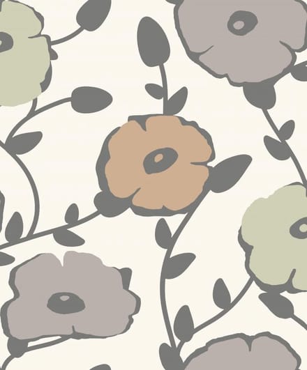 Oslo | Scandinavische bloemen | vliesbehang 0,53x10m