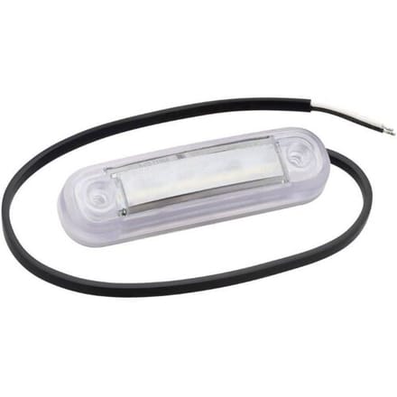 Fristom Markeringslicht Open kabeleinden Markeringslicht Voor 12 V, 24 V Wit Transparant