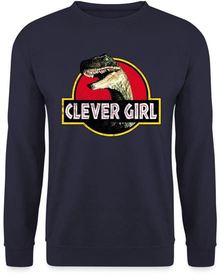 Jurassic World Raptor Clever Girl Sweater Heren