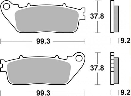 ap racing remblok voor honda 1000 cb ra abs motorfiets 2009-2016 ar nieuw