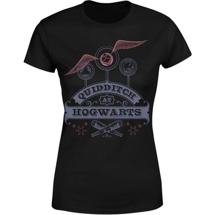 Harry Potter Quidditch At Hogwarts Women's T-Shirt - Black - M