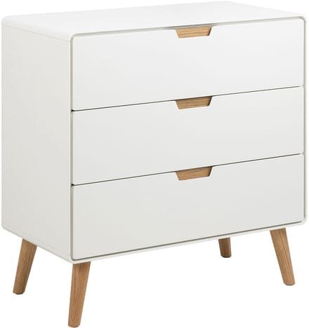 Giga Living Dressoir Lowy - 80x40x80cm - Naturel - 3-lades