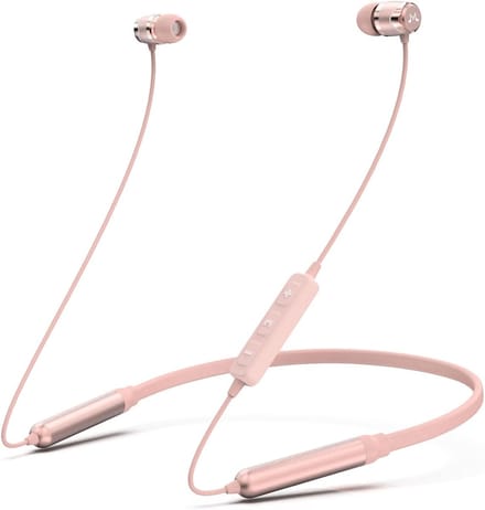 Bluetooth In Ear Headphones met Microfoon en Lange Speeltijd - Roze