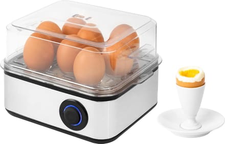 AHD® Eierkoker electrisch - Eierkoker - Eierkoker met timer - Zilver - ‎21cm x 15cm x 13cm; 0.84 kg