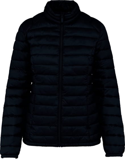 Gerecyclede lichte damesjas 'Sorona' polyester Zwart - M