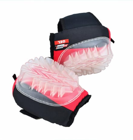 Awtools Comfort+ Serie - Gel Kniebeschermers - Professioneel - Zwart/Rood