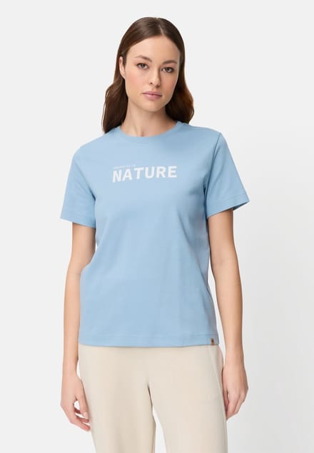 camel active T-Shirt van puur katoen - Maat - Lichtblauwwomenswear-S