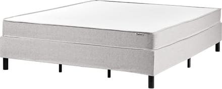 COUNTESS - Boxspringbed - Lichtgrijs - 180 x 200 cm - Polyester