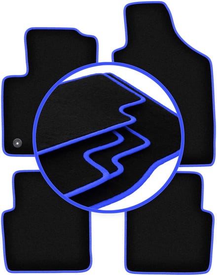 CARLUX-BLUE automatten voor: Fiat 500 FL hatchback (2013-2019)