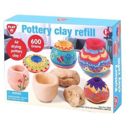 Play Pottenbak Klei navulling - Zelfhardende klei set voor kinderen vanaf 3 jaar