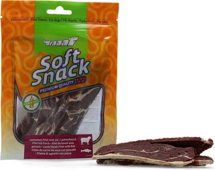 Braaaf Lam Steak Filet met Vis 85 gr