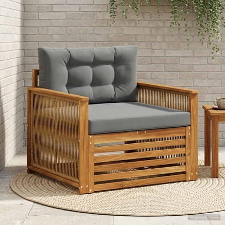 vidaXL - Buiten - Midden - Sofa - Naturel