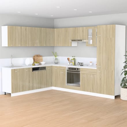 vidaXL - Onderkast - met - lade - Lyon - 40x46x81,5 - cm - sonoma - eikenkleurig