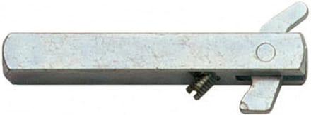 Vierkante Stift met Uitzethaak 8 mm - Verzinkt Staal