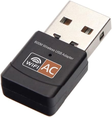 USB Wifi Adapter Dual Band 600Mbps AC WLAN Dongle voor Laptop Desktop