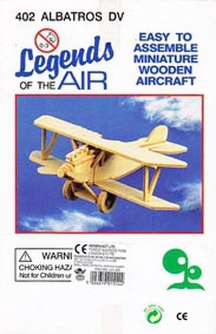 T&F Creations Model vliegtuig bouwpakket - Albatros 402 - 18 x 26 cm - hout