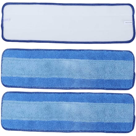 3PCS Recharges de Chiffons de Mop à Double Usage Sec Humide Réutilisables en Microfibre pour Mop Bona Nettoyage de Sol gray