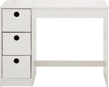 Alpi-Kinderbureau met 3 Lades - Massief Grenen - 100 x 50 cm-Wit