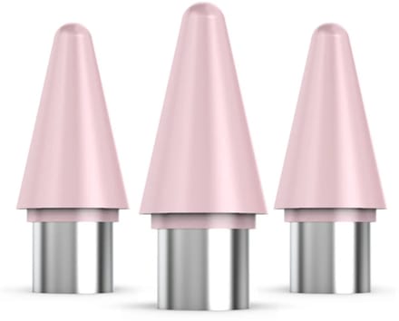 Buddi Replacement Tips - Vervangbare stylus punten – Premium tips geschikt voor Buddi Flow en Buddi Flow 2 – iPad pen vervangpunt – Replacement tips voor Apple Pencil - Set van 3 - Roze