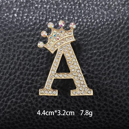 Engelse Letter A Broche, Unisex Pak Speldgesp, Modieus En Veelzijdig Borstbloem Badge Accessoire
