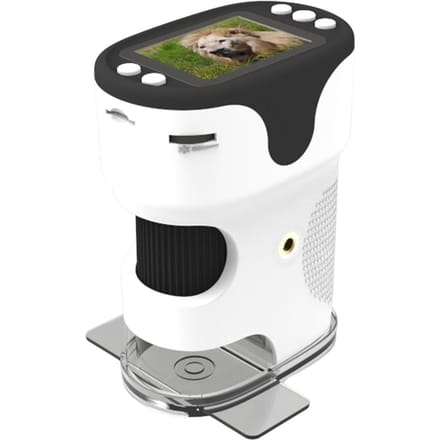 Zakmicroscoop voor kinderen Draagbare microscoop met één lens 2,0    IPS-scherm 200 keer vergroting wit