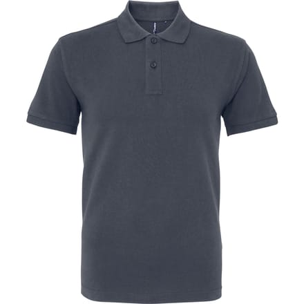 Asquith & Fox Menselijk organisch Klassiek Fit Poloshirt (Grafiet)