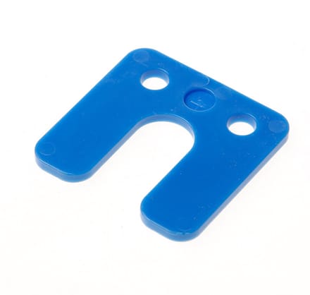Gebr. Bodegraven Drukplaat 34744 4mm Blauw Met Sleuf 48 Stuks