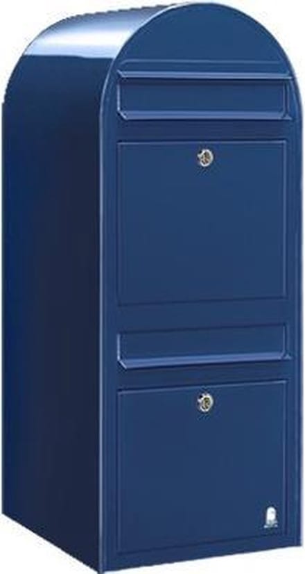 Brievenbus Bobi Duo Donker Blauw