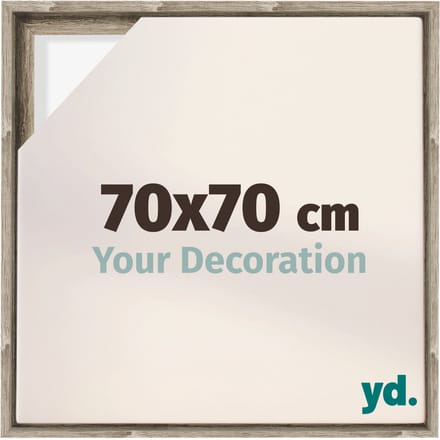 yd, Baklijst 70x70 cm Sonoma Eiken - Lijst voor Canvasdoek - MDF Lyon