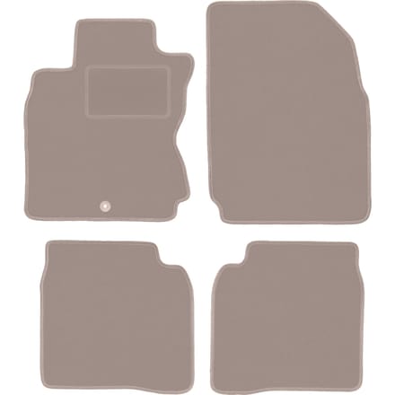 Beige veloursmatten voor: Nissan Note I E11 minivan (2006-2012)