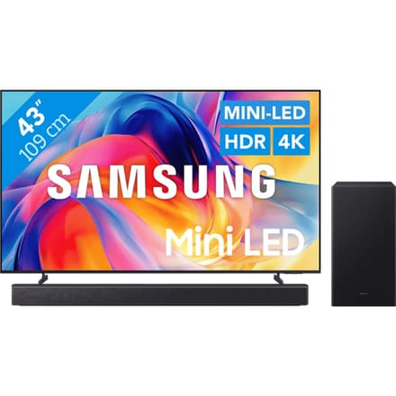 Samsung Mini-led 43" M73H (2026) + Samsung HW-B450F (2025)