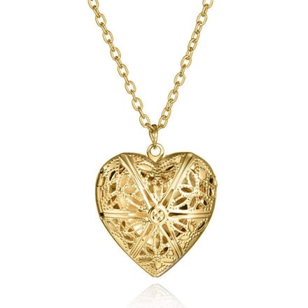 Victorious Dames Ketting – Gouden Hart – Goud – Uitklapbaar – 50cm