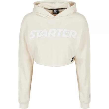 Starter Black Label - Logo palewhite Crop Hoodie - M - Wit